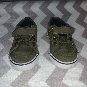 Green toddler sneakers